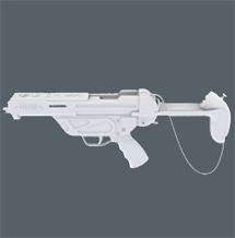 BLACKHORNS корпус пистолета белый MP 5 Submachine Gun Wii