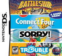 4-in-1: Battleship / Connect Four / Sorry / Trouble DS